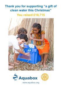 Clean Water for Christmas Thank You