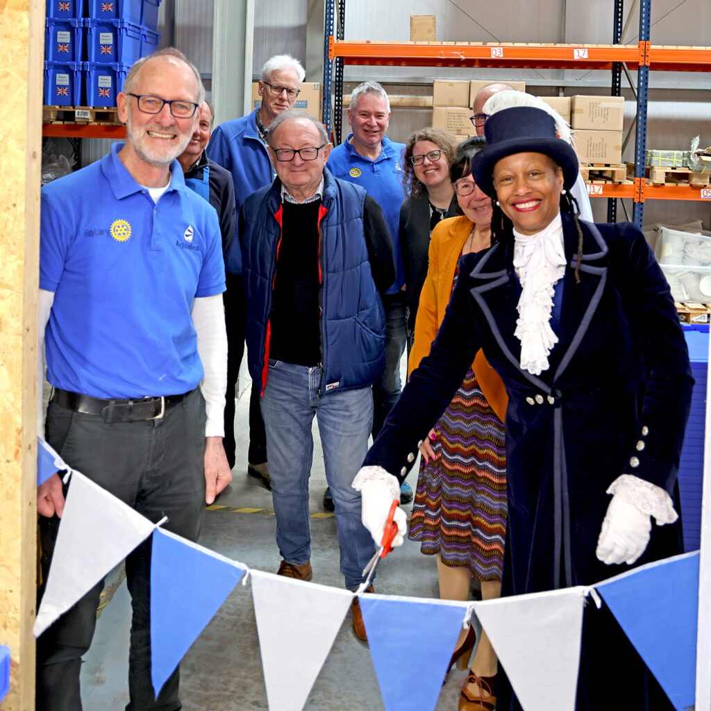 Theresa Peltier, High Sheriff of Derbyshire opening the new assembly room