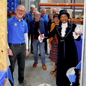 Theresa Peltier, High Sheriff of Derbyshire opening the new assembly room