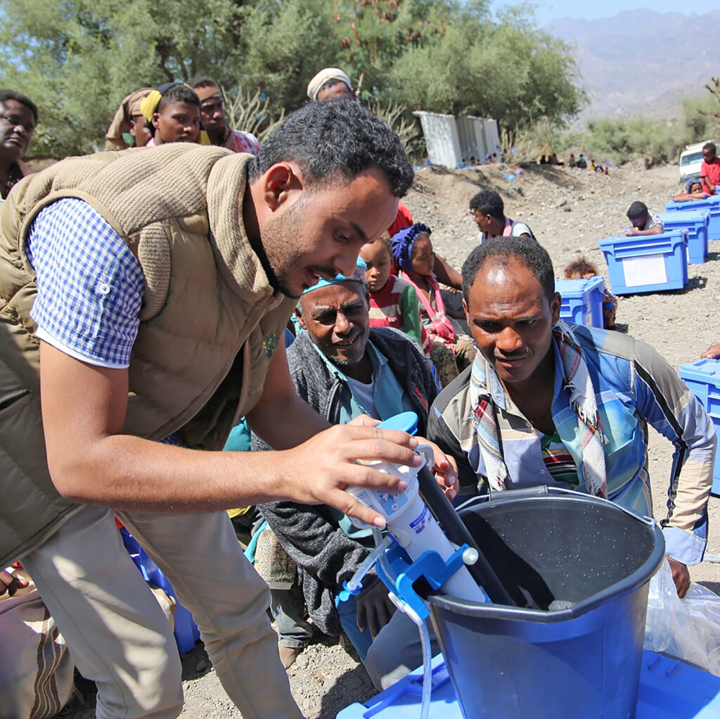 Aquabox Distribution in Yemen